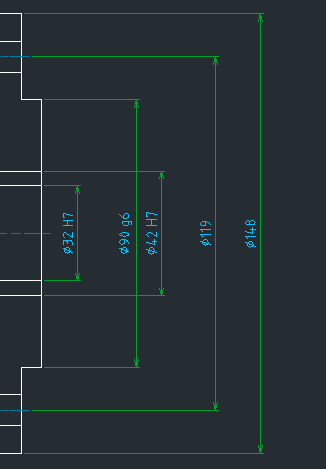 寸法を一括で整列する機能 寸法配置 Autocad Mechanical Navi